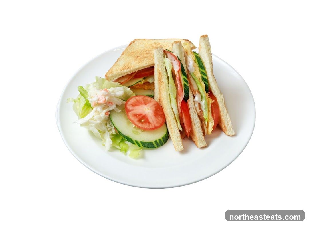 Club Sandwich with Side Salad