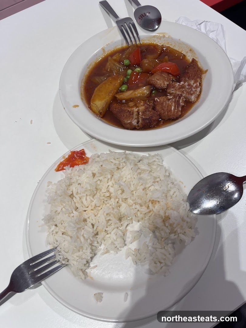 Meal with Rice and Stew