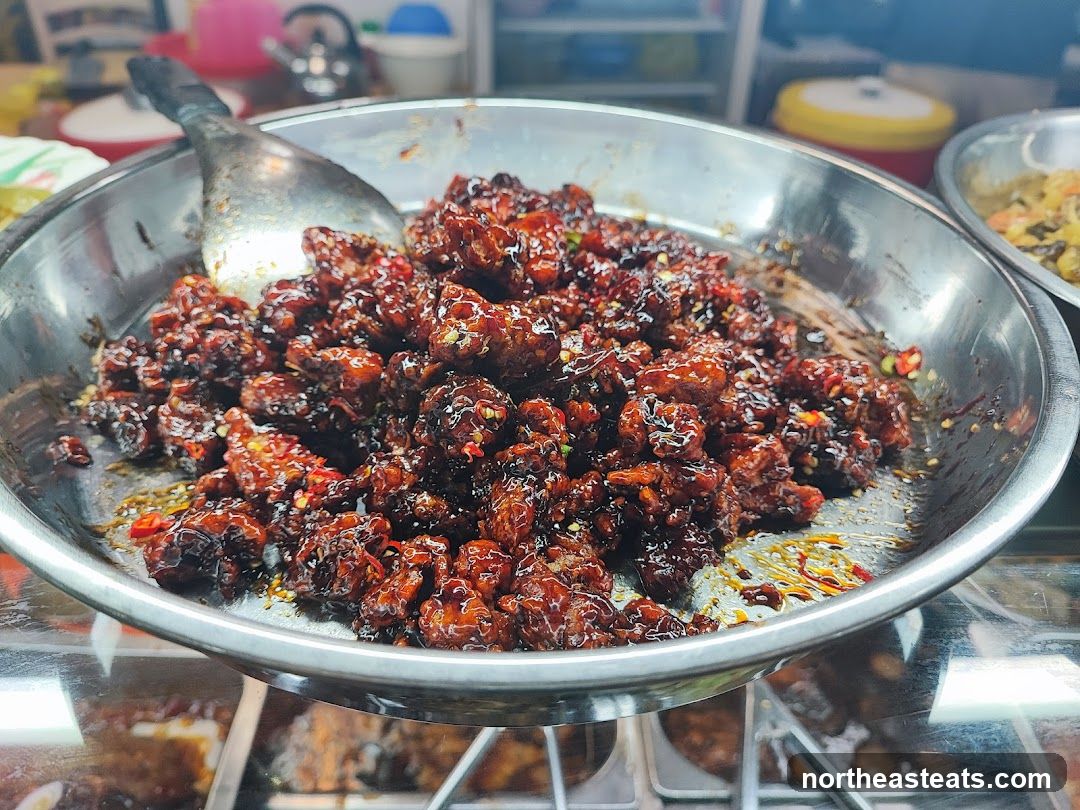 Spicy Glazed Meat Dish