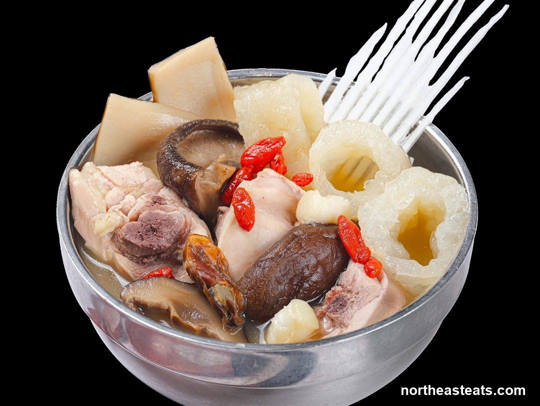 Chicken Soup with Various Ingredients