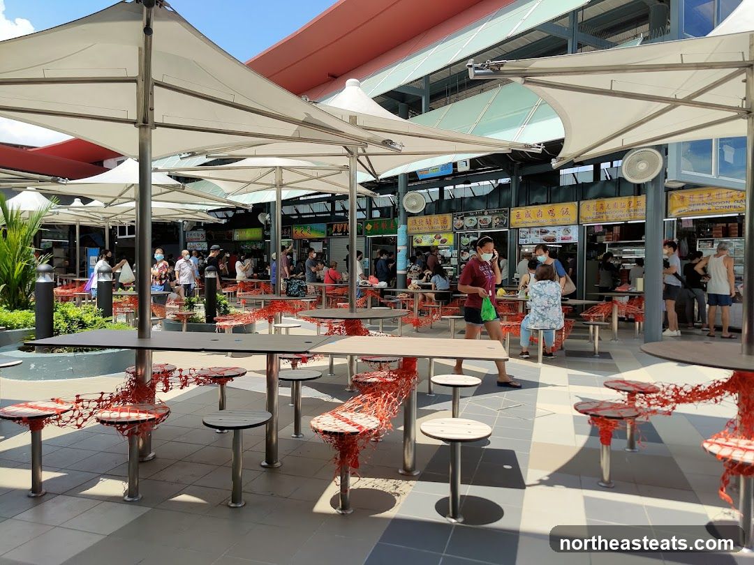 Outdoor Food Court Seating Area