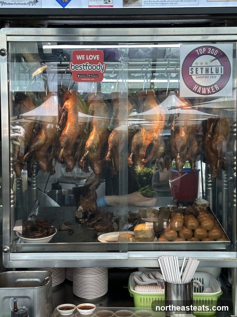 Roasted Ducks Display