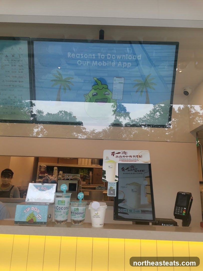 Pandan Kaya Cloud Drink Counter