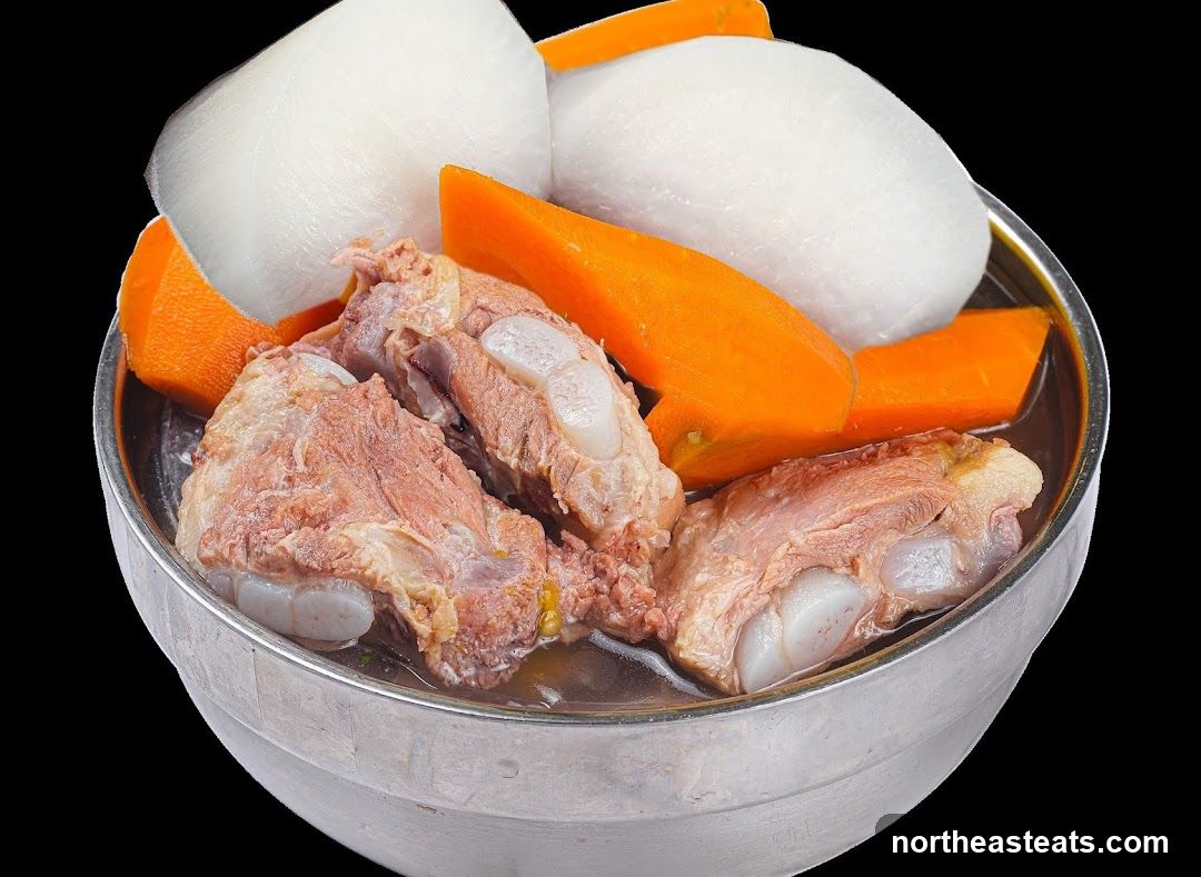 Pork Ribs and Vegetables Soup