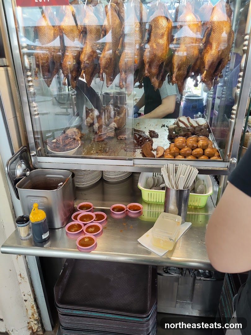 Roasted Ducks Display