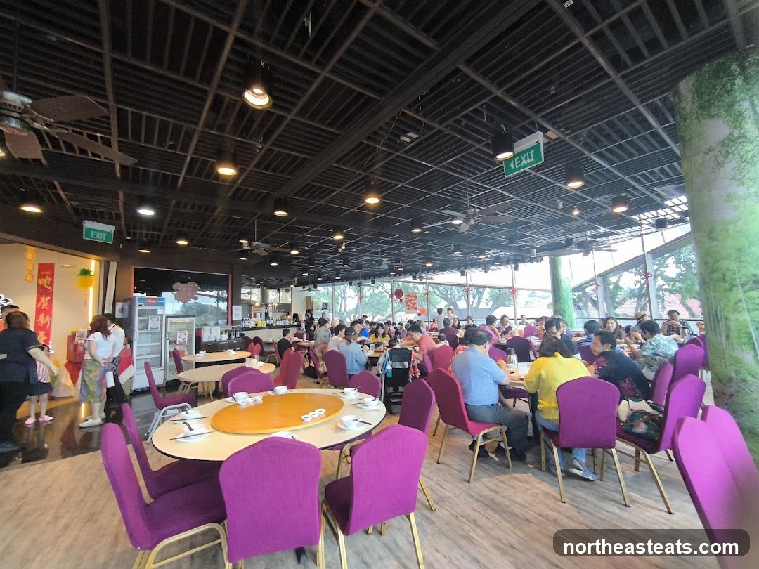 Restaurant Interior with Diners