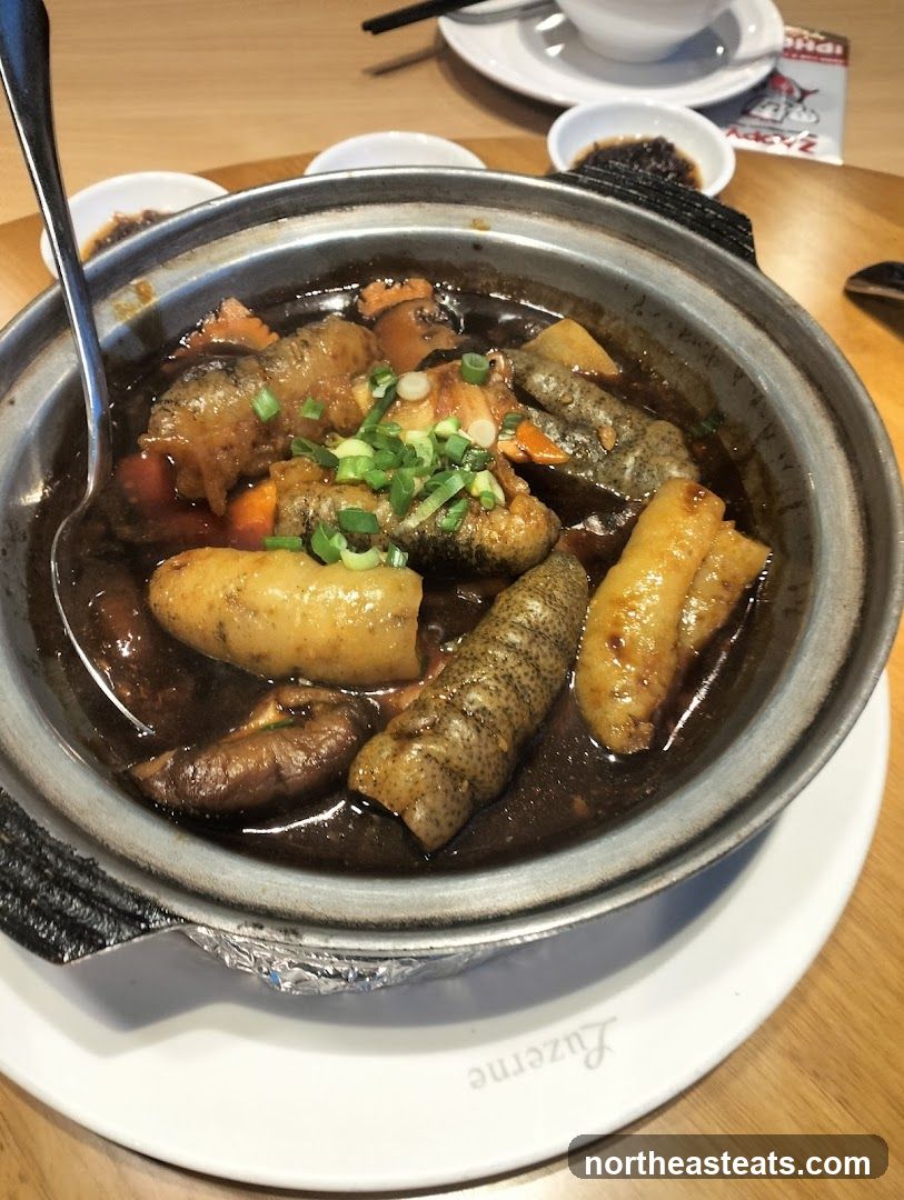 Braised Sea Cucumber and Pork Belly