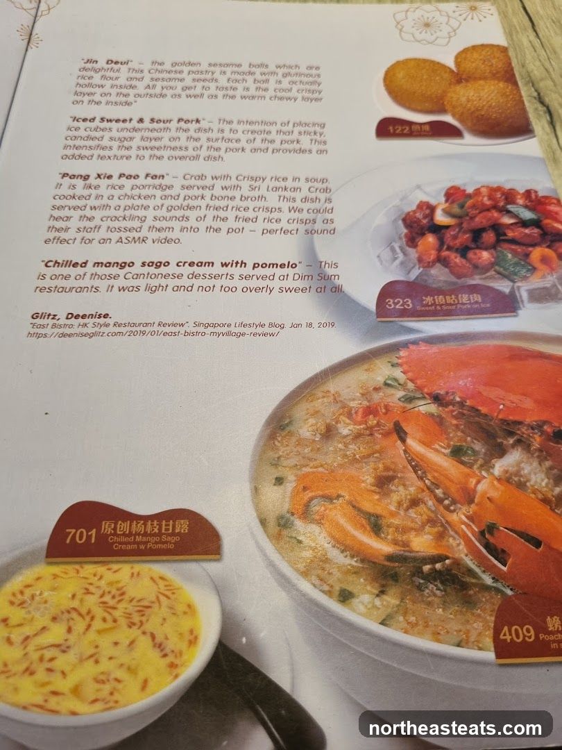 East Bistro Menu