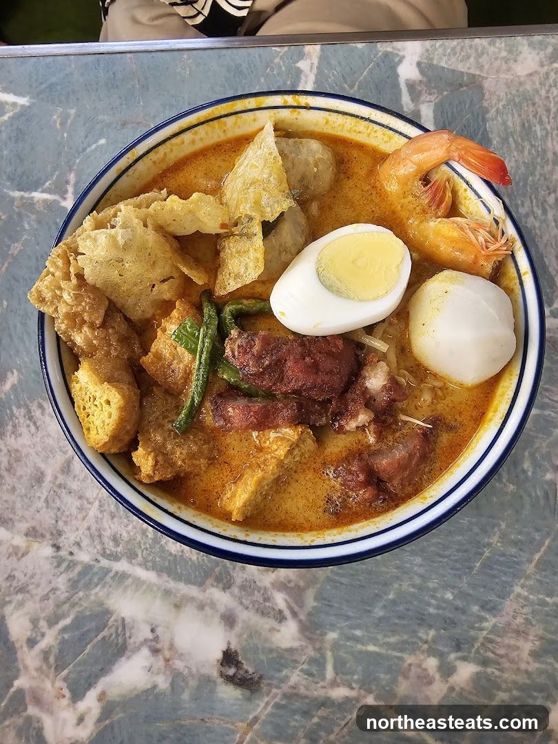 Laksa with Shrimp and Egg