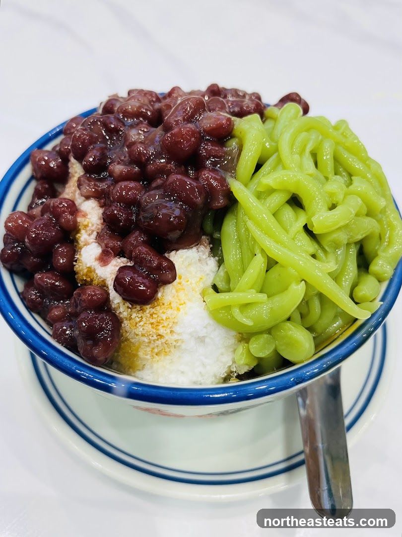 Red Bean and Chendol Dessert