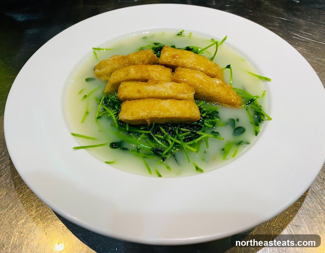 Fried Fish with Greens