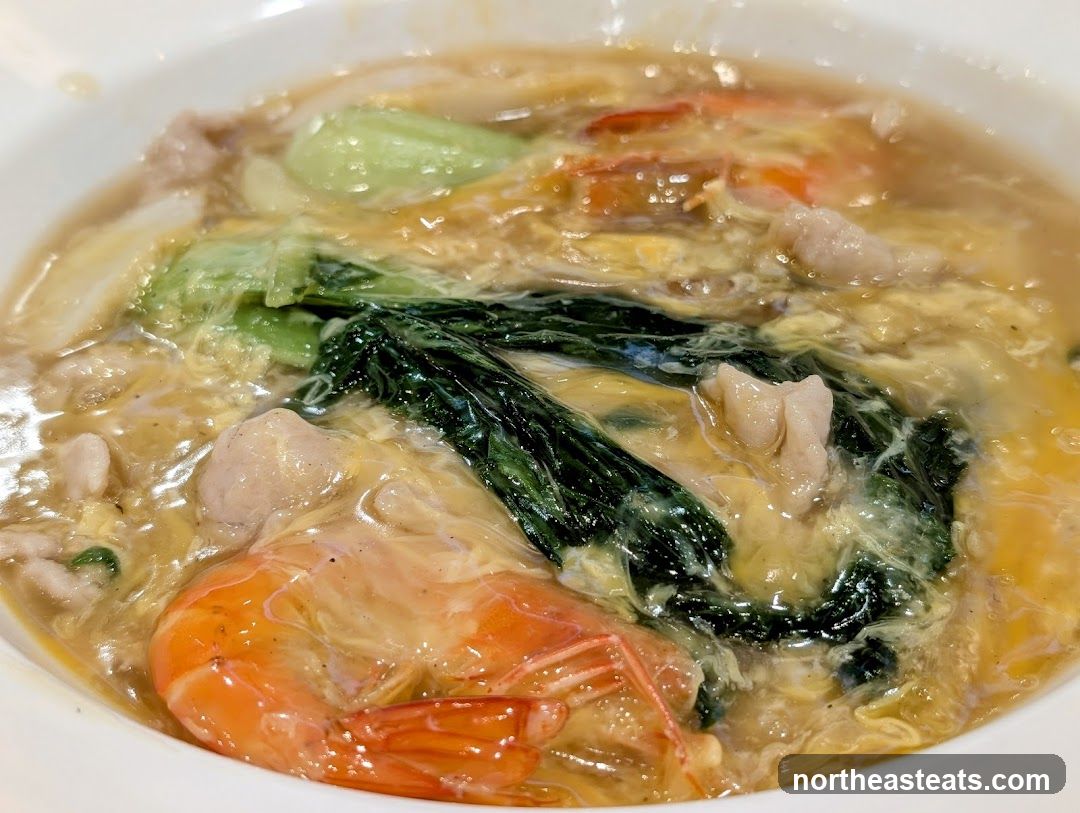 Seafood and Vegetable Noodle Dish