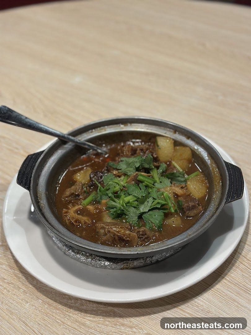 Stewed Dish with Potatoes and Greens