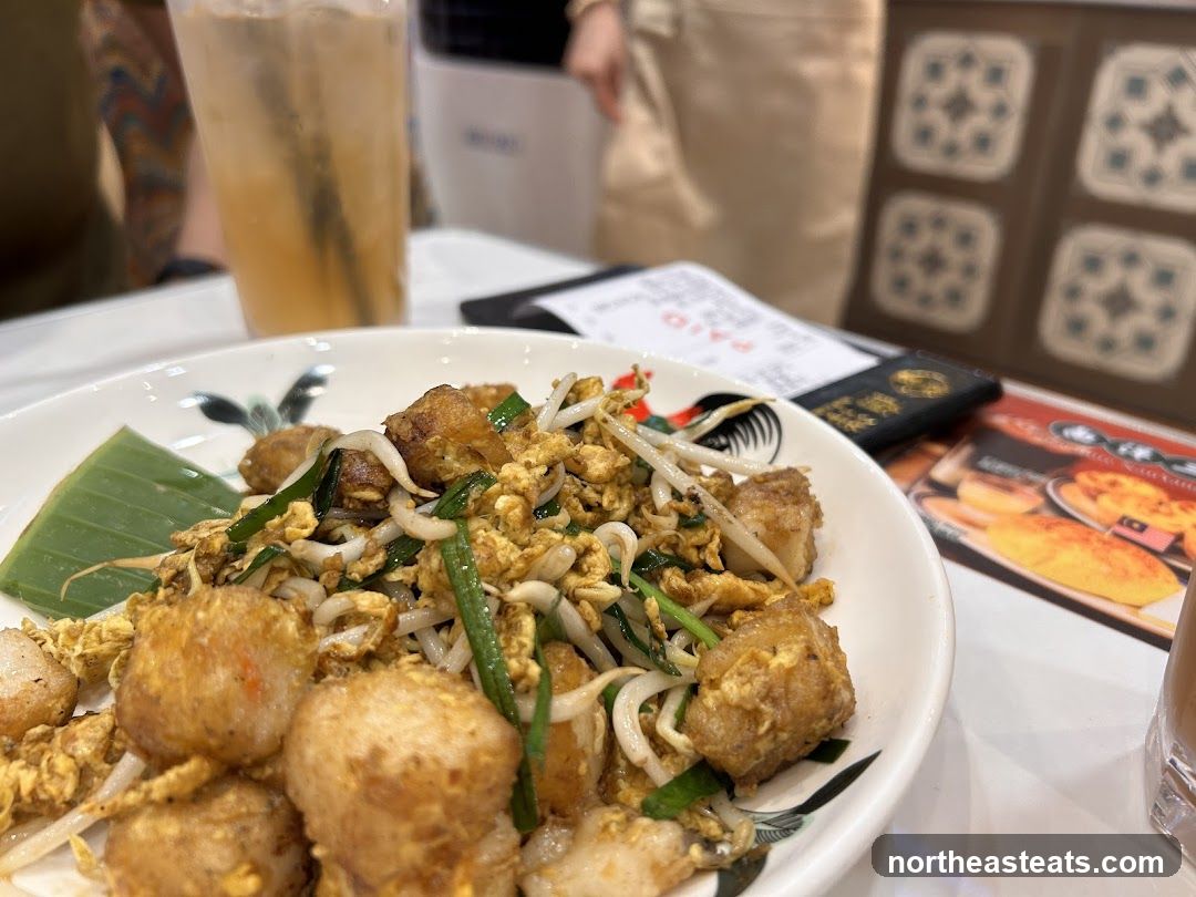 Fried Turnip Cake with Bean Sprouts