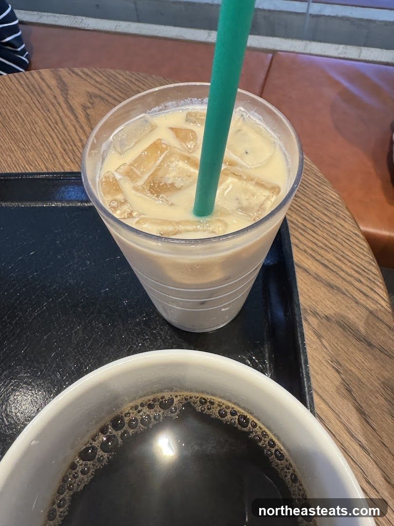 Coffee and Iced Beverage