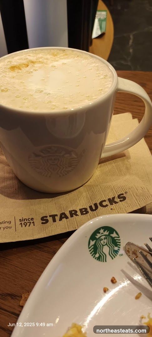 Starbucks Coffee and Plate