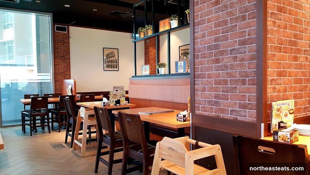 Restaurant Interior with Brick Accents