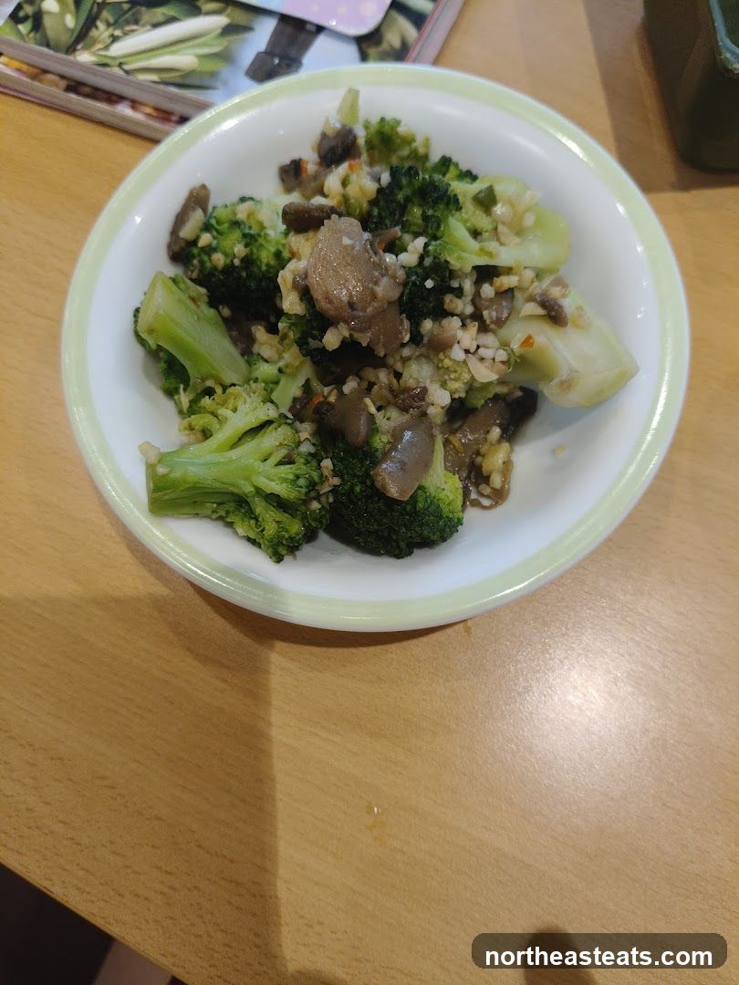 Broccoli and Mushroom Dish