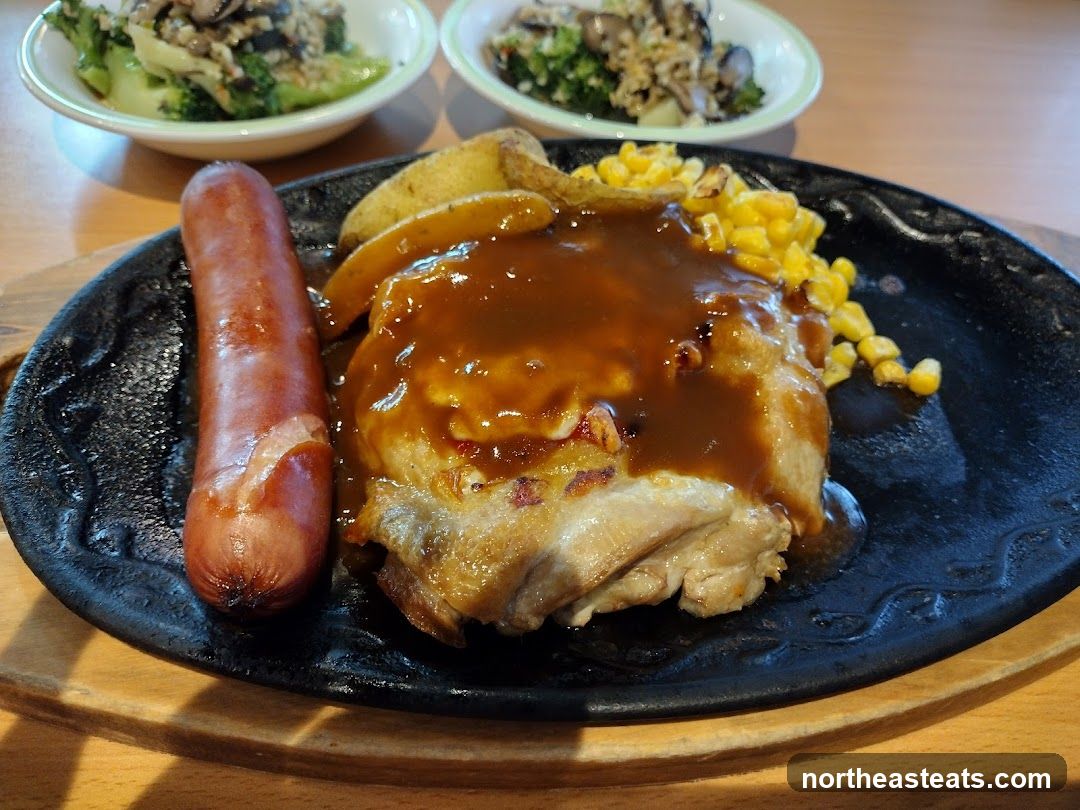 Sizzling Chicken and Sausage Platter