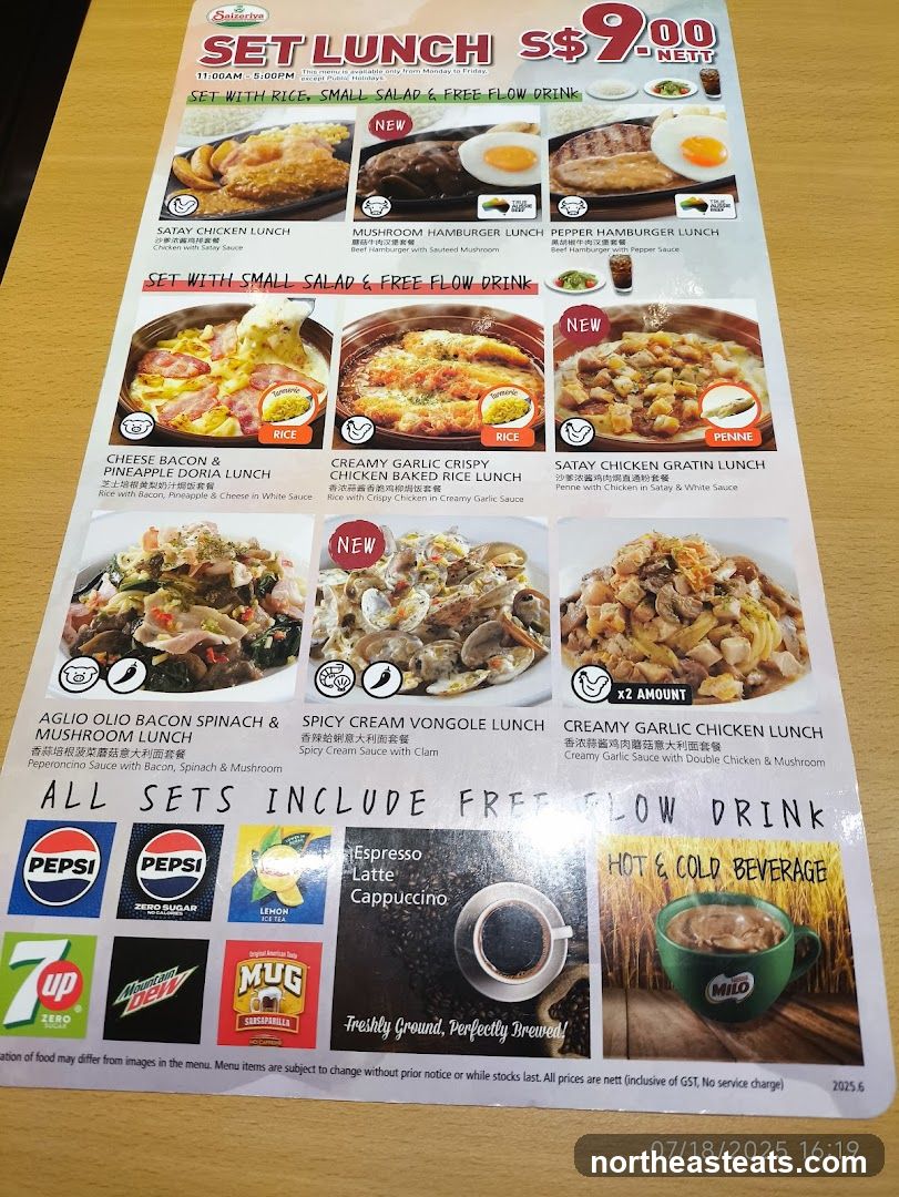 Set Lunch S$9.00