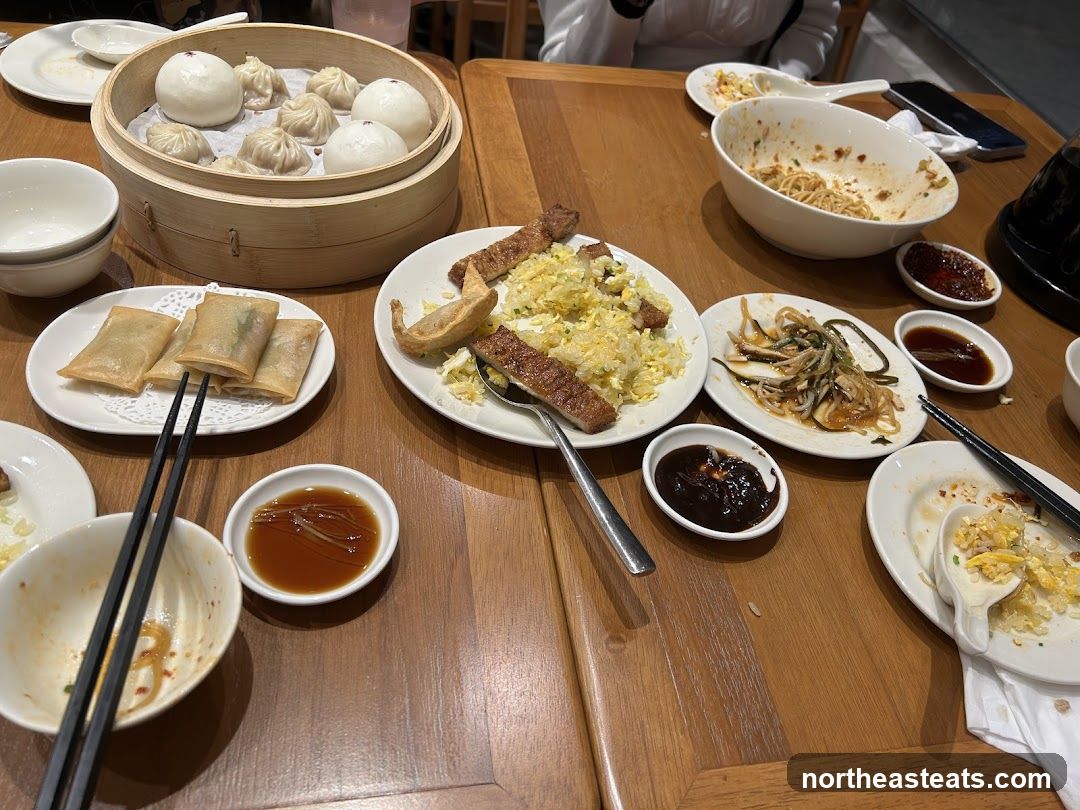 Table with Chinese Food