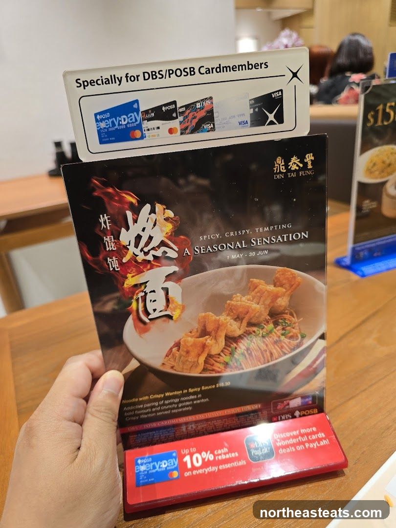 Din Tai Fung Seasonal Sensation Menu
