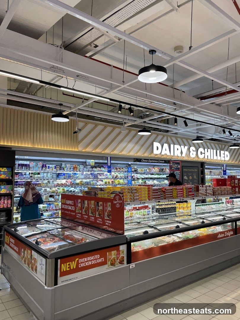 Supermarket Dairy and Chilled Section