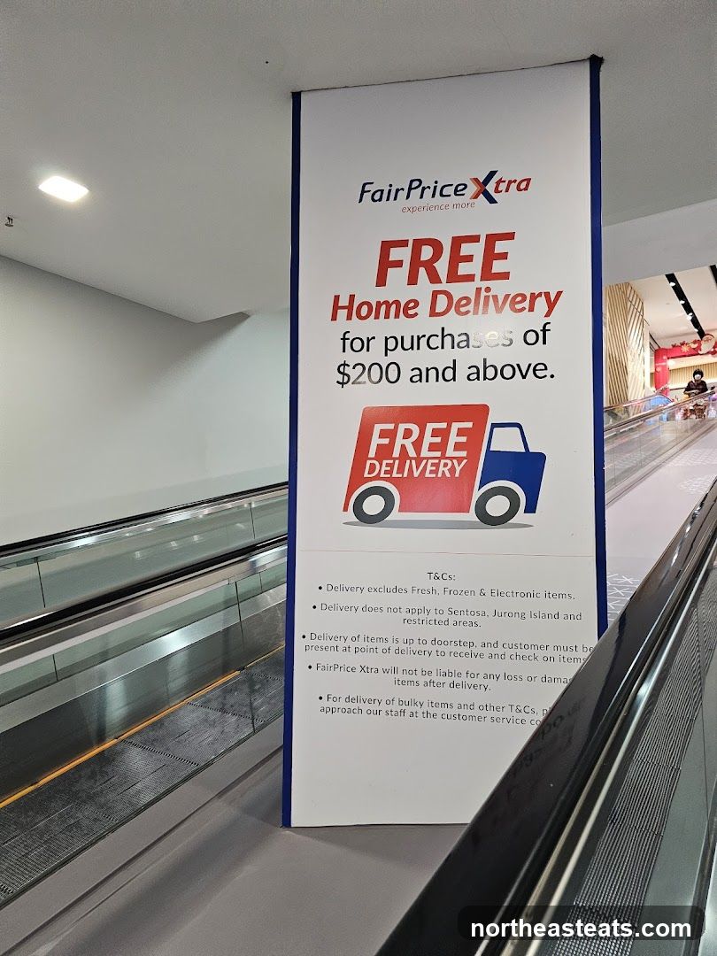 FairPrice Xtra Free Home Delivery Banner