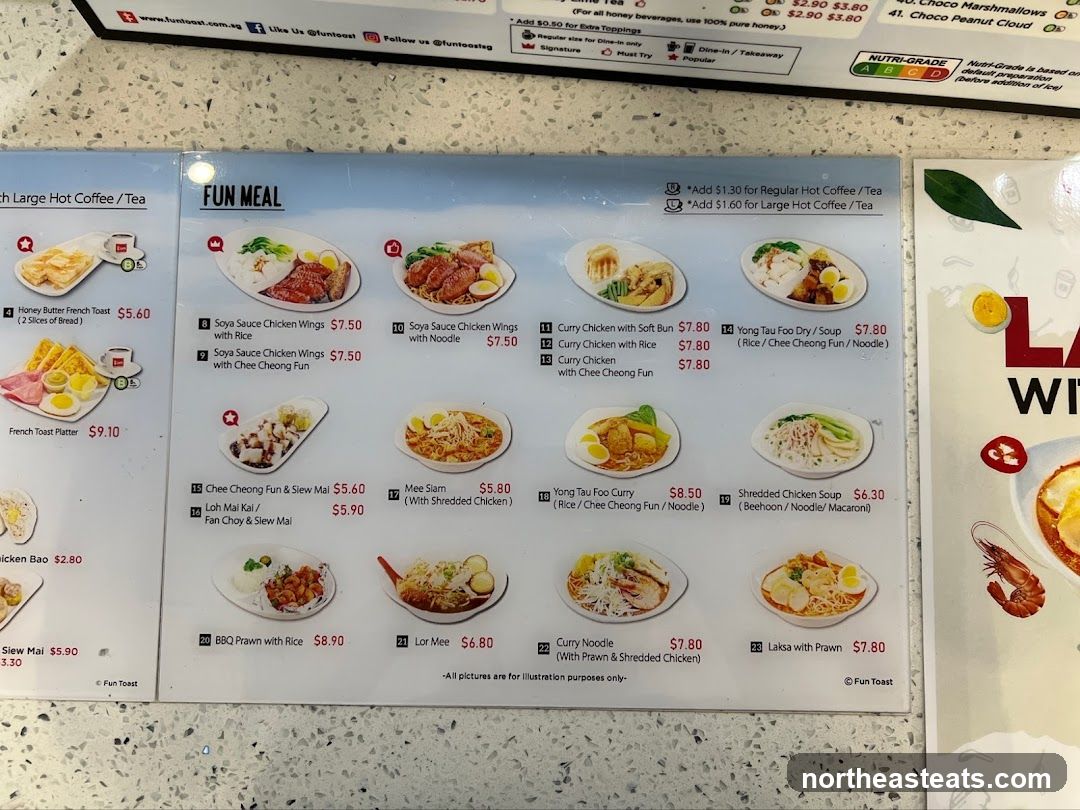Fun Toast Menu