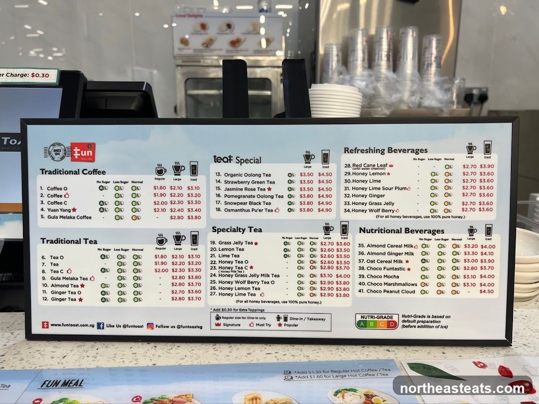 Fun Toast Menu