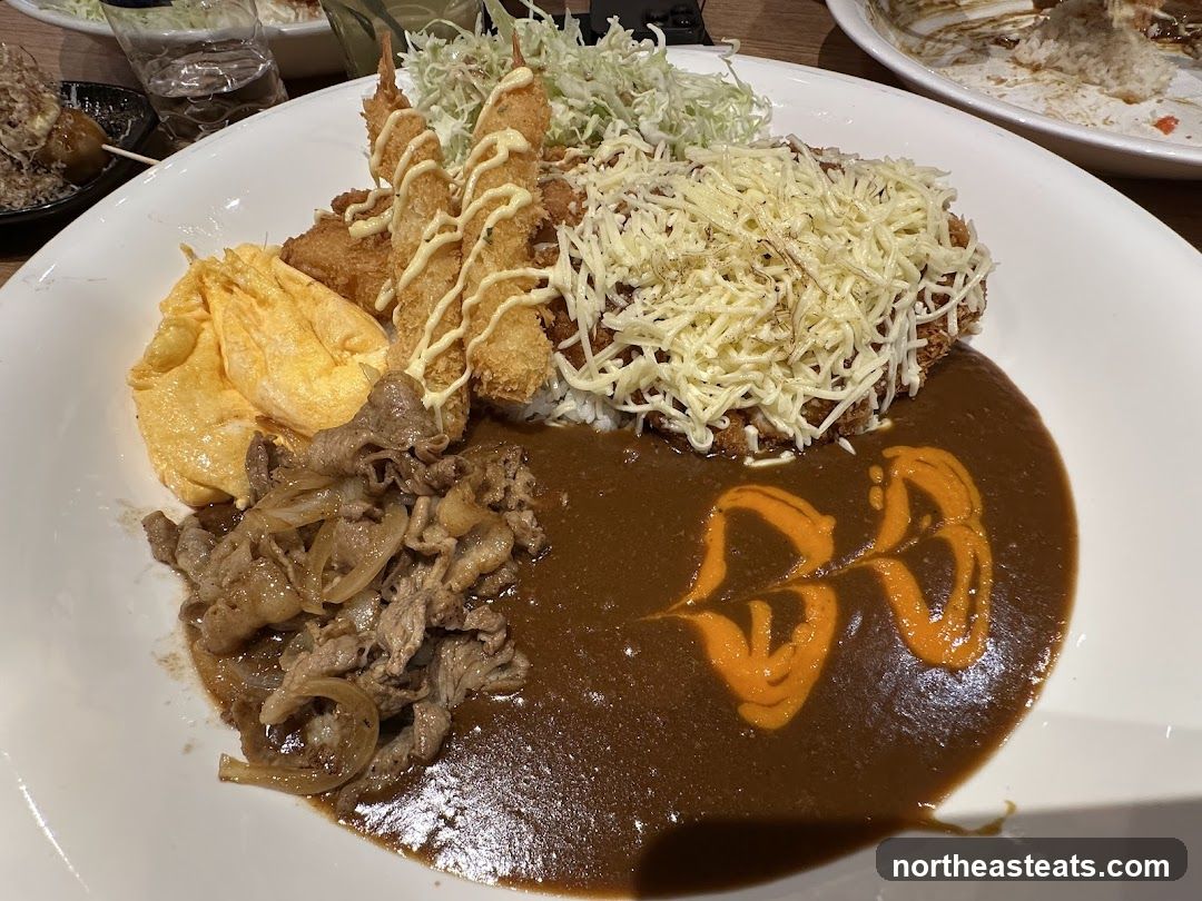 Curry with Fried Items and Beef