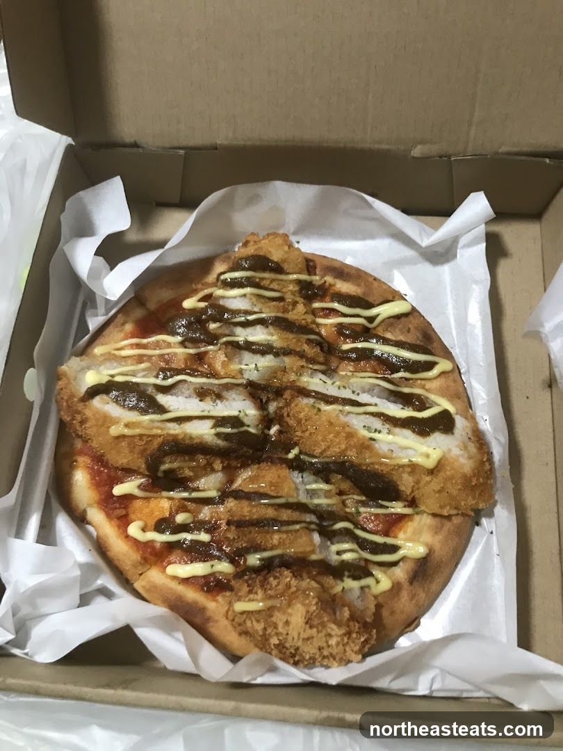 Pizza with Fried Chicken Topping