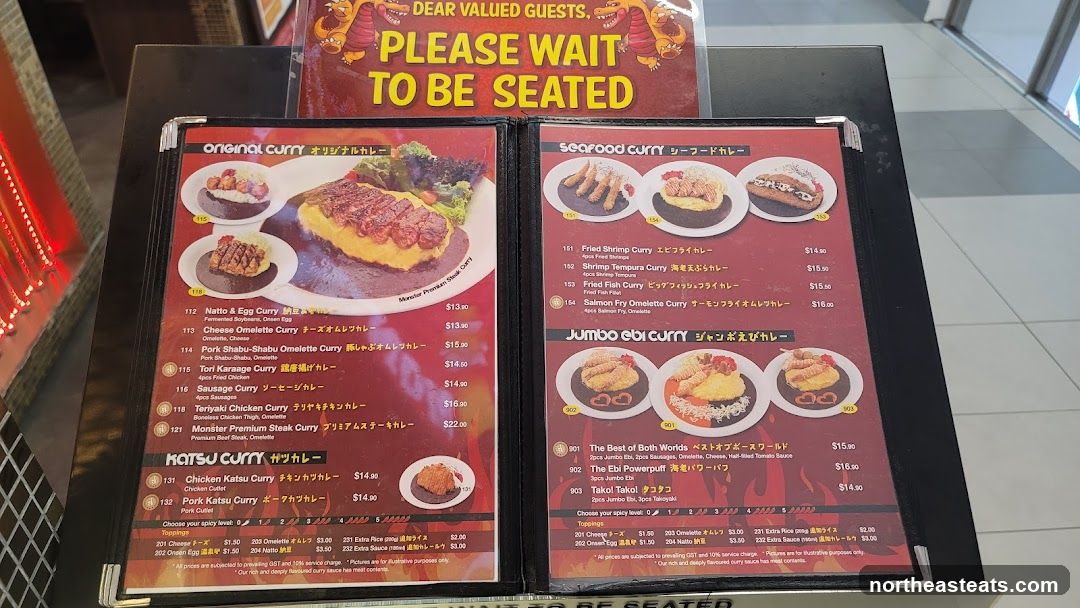 Curry Menu