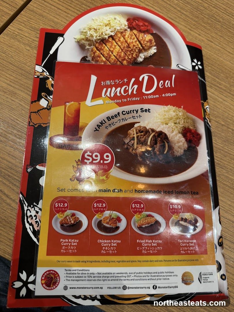 Lunch Deal Menu