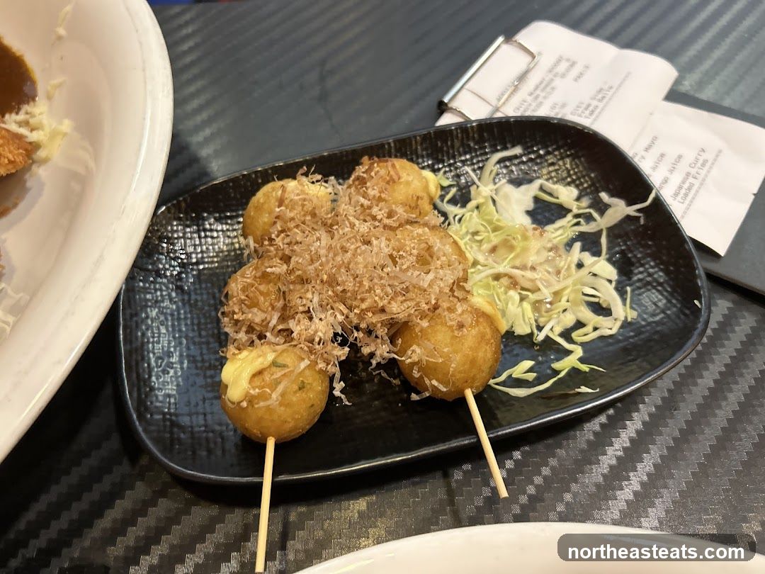 Takoyaki with Shredded Bonito Flakes