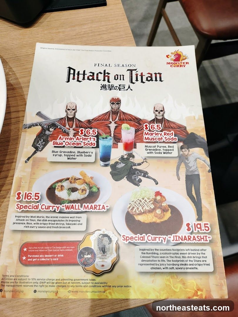 Attack on Titan Special Menu