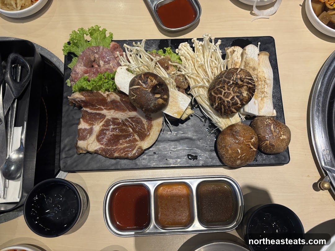 Assorted Meats and Mushrooms