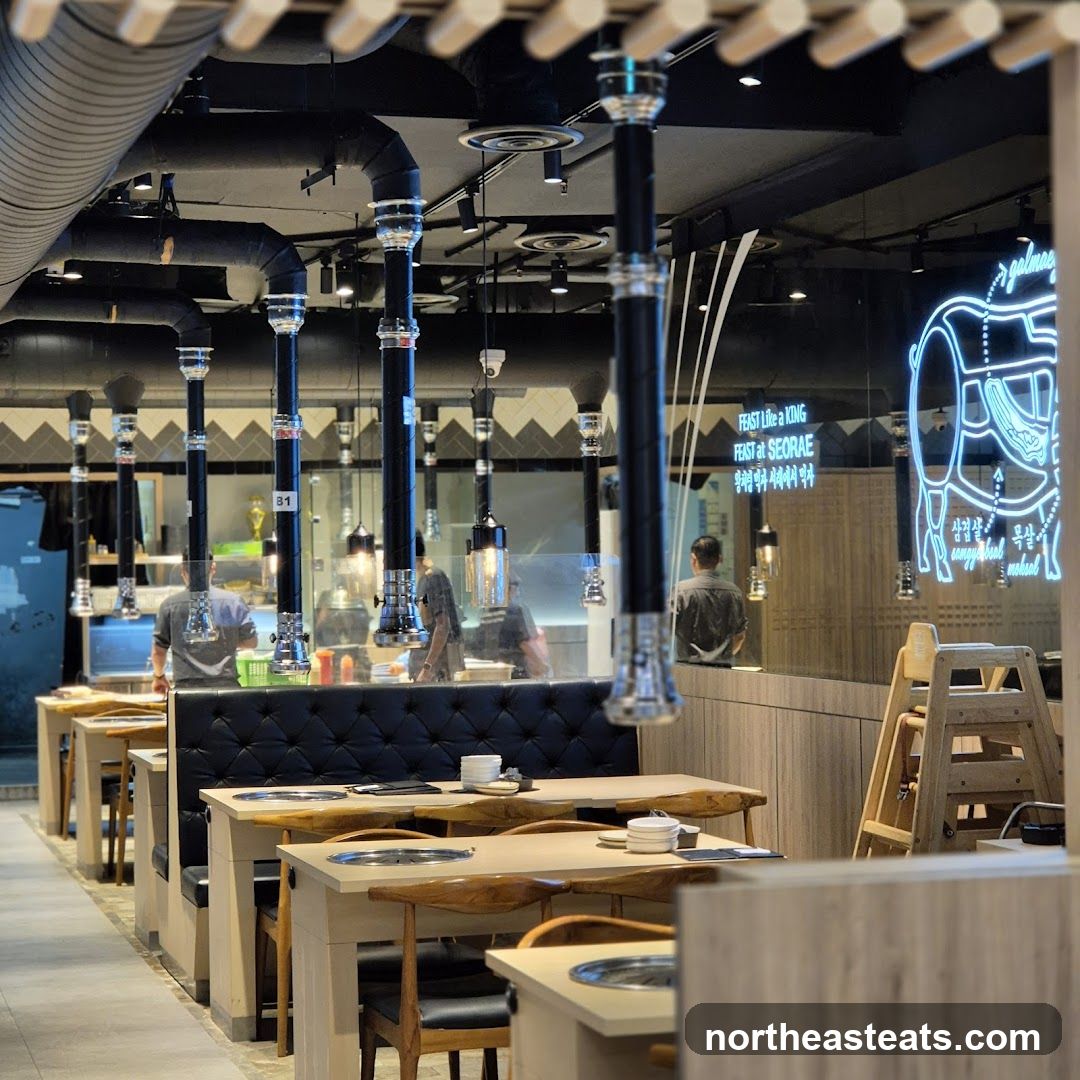 Restaurant Interior with Grills