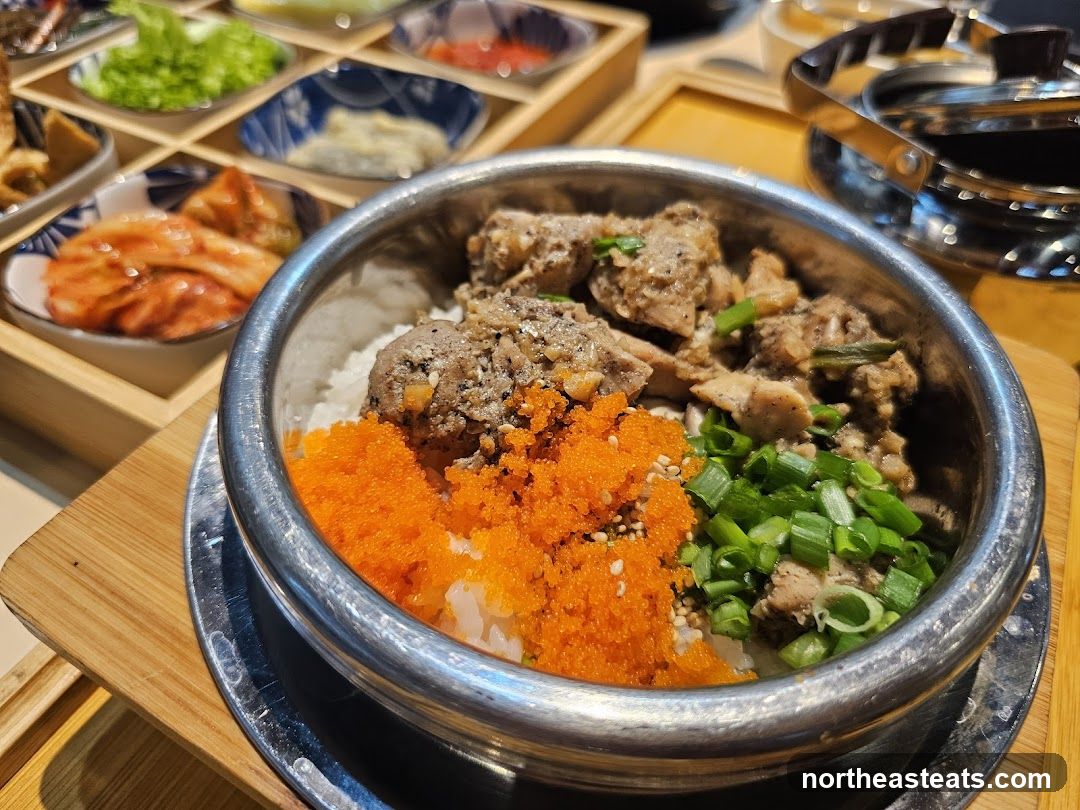 Korean Rice Bowl with Side Dishes