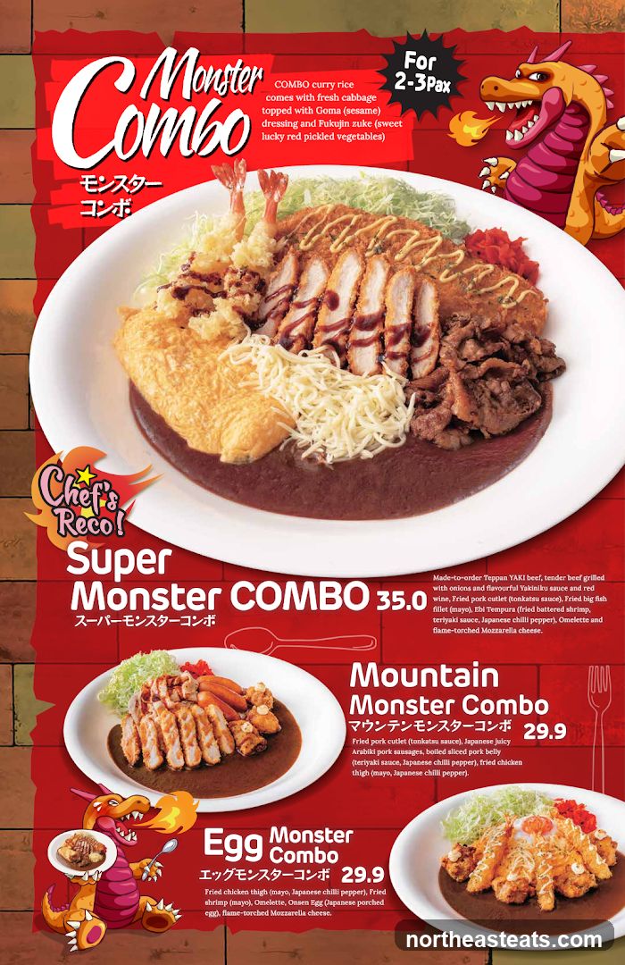 Monster Combos Menu