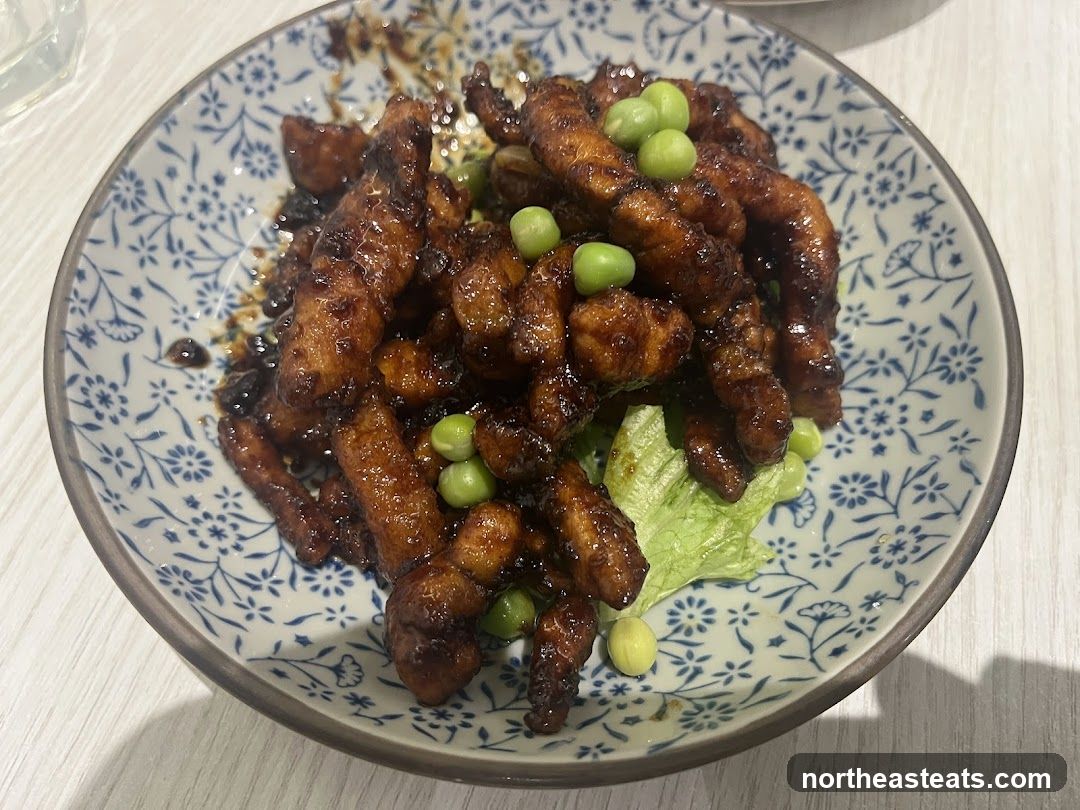 Crispy Pork Belly with Edamame