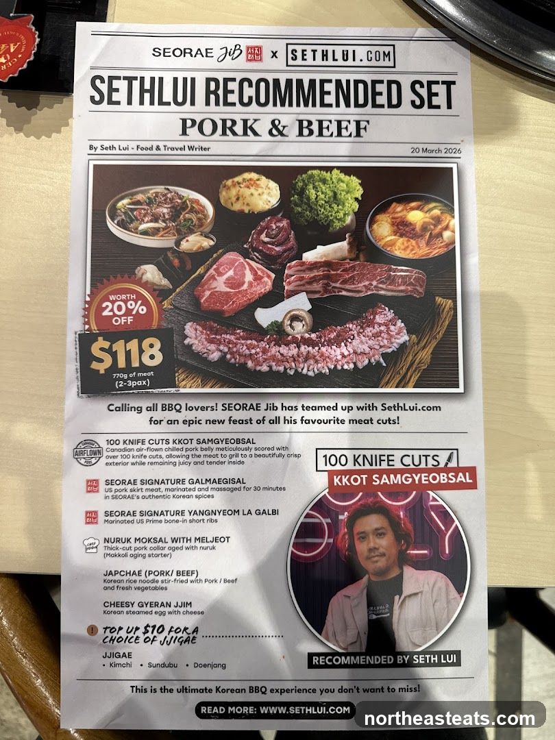 Seth Lui Recommended Set Pork & Beef
