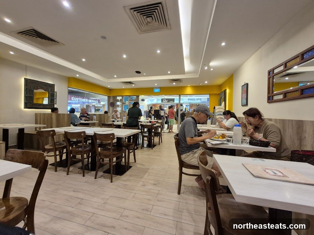 Restaurant Interior with Diners