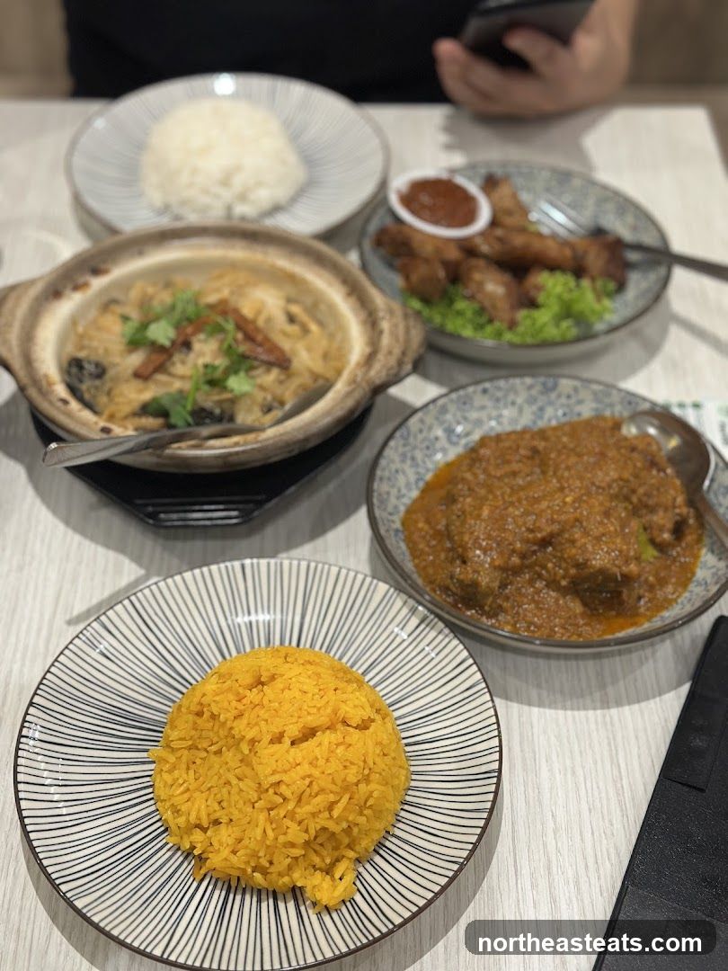 Table with various dishes