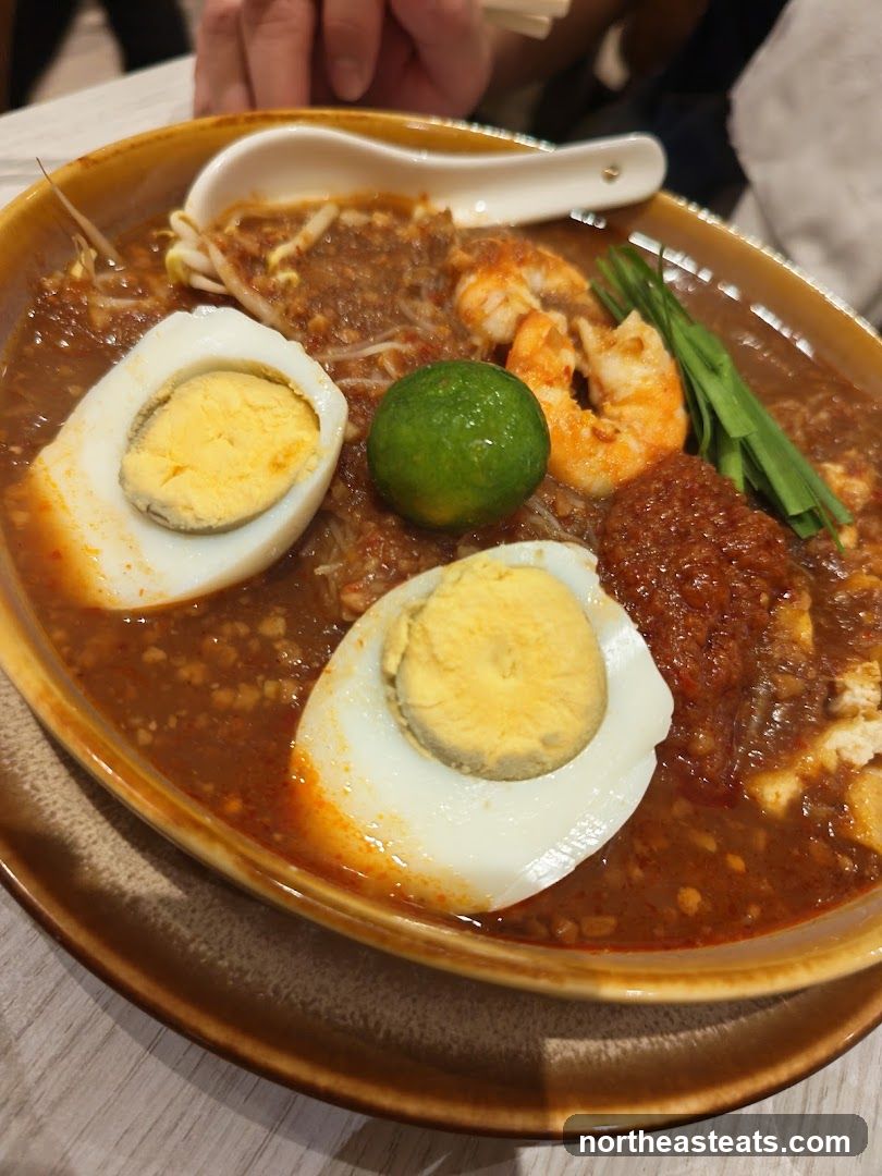 Laksa with Shrimp and Egg