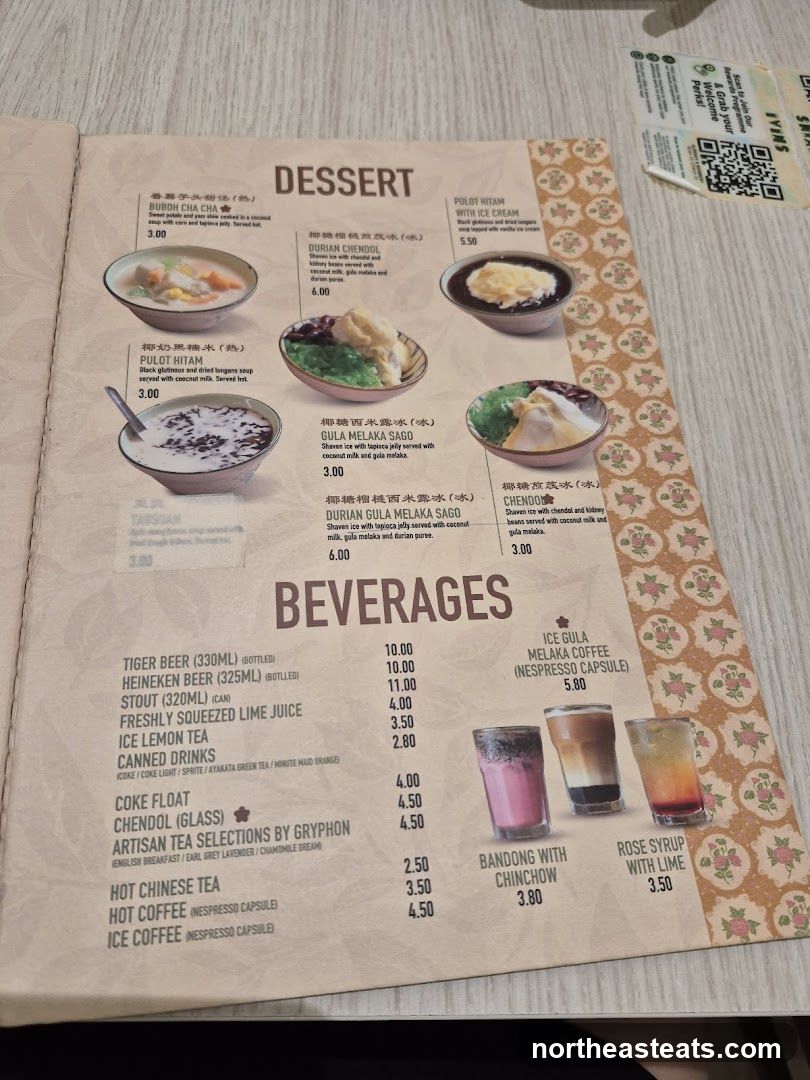 Dessert and Beverages