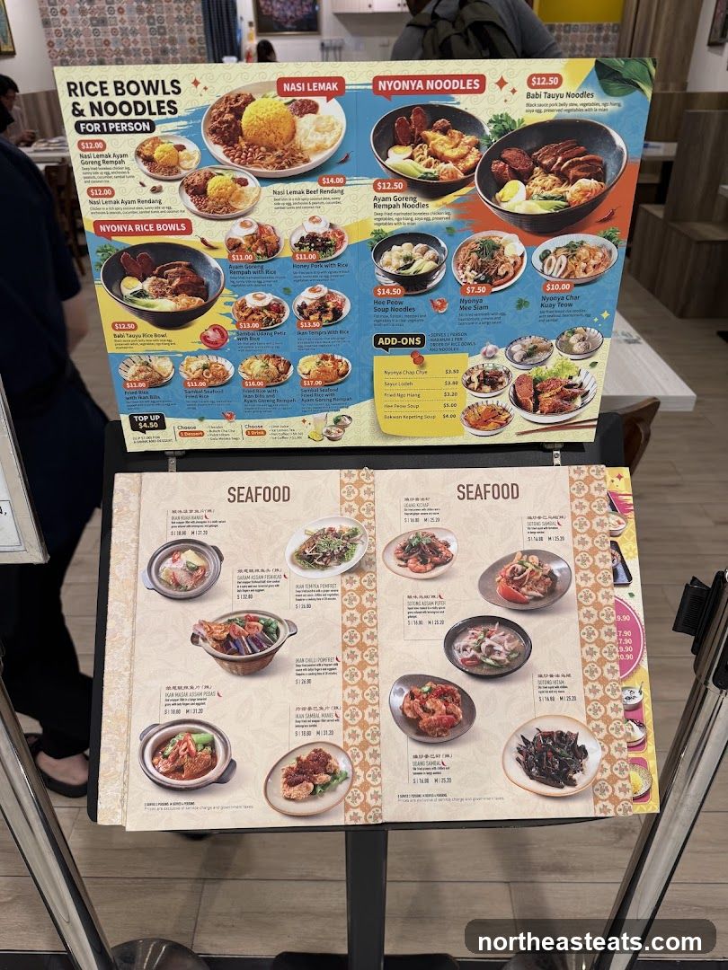 Rice Bowls & Noodles, Nyonya Noodles, Seafood