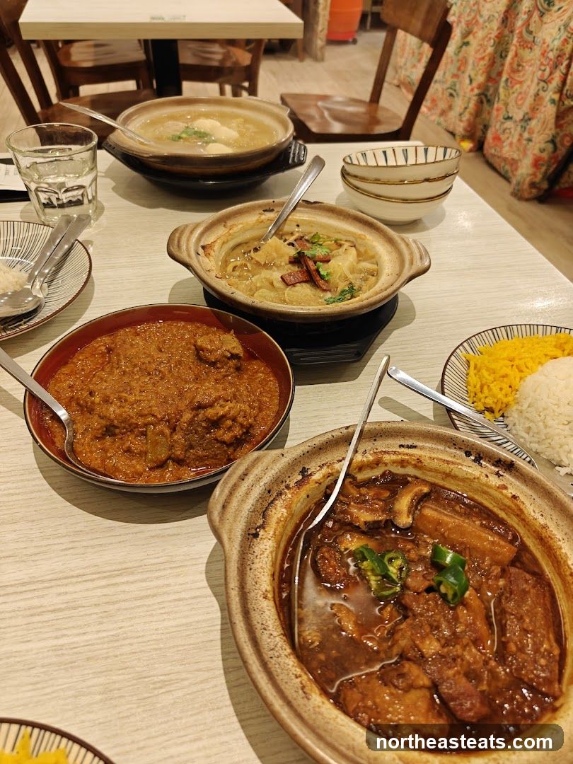 Table with various dishes