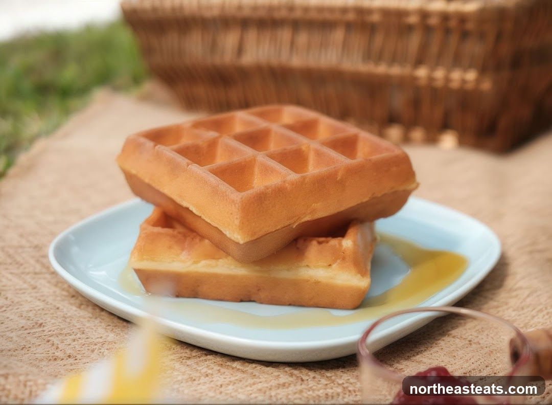 Waffles with Syrup