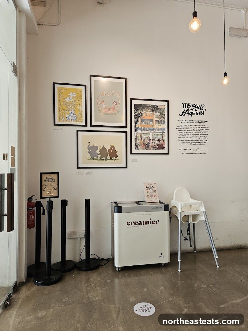 Creamier Ice Cream and Coffee Shop Interior
